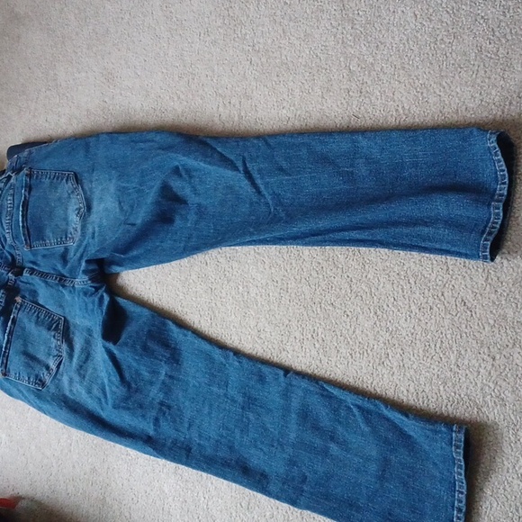 Maternity Overalls XL Blue Jeans Denim Spandex - Picture 8 of 10